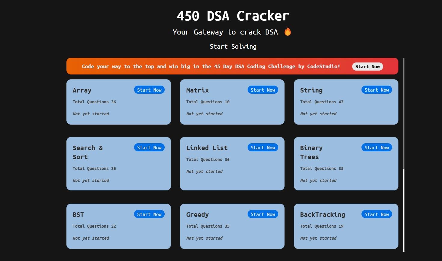 450 Dsa Tracker