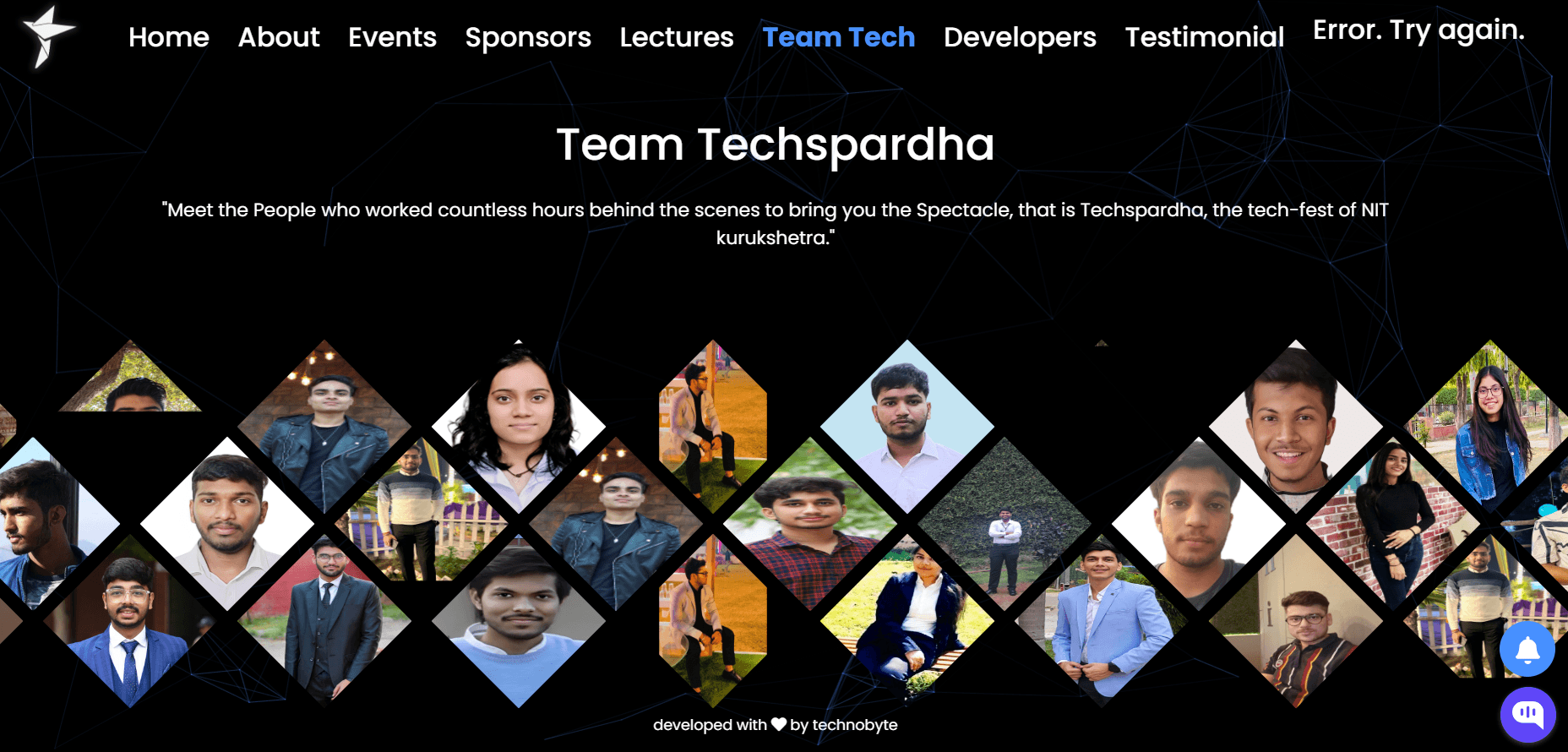 Techspardha  Website